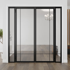Modern Double Door with Sidelights
