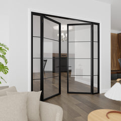 Four Light Double Door with Sidelights