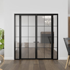 Eight Light Double Door with Sidelights