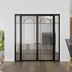 Arch Double Door with Sidelights