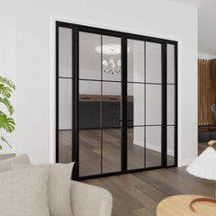 Six Light Double Door with Sidelights