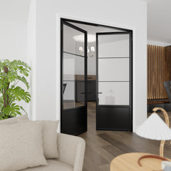 Kickplate Three Light Double Door