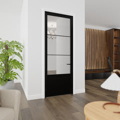 Kickplate Three Light Single Door