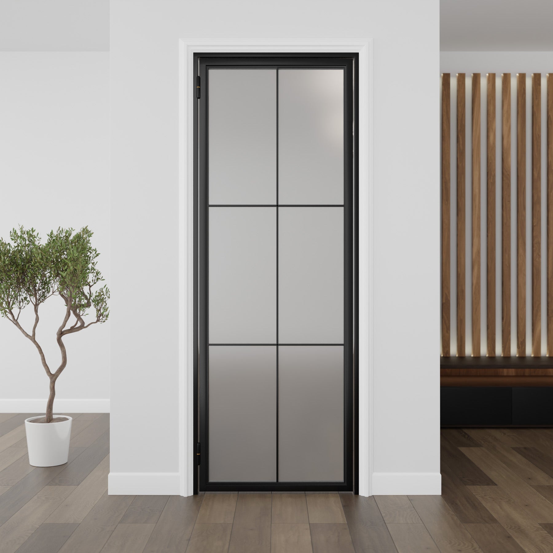 Six Light Single Door