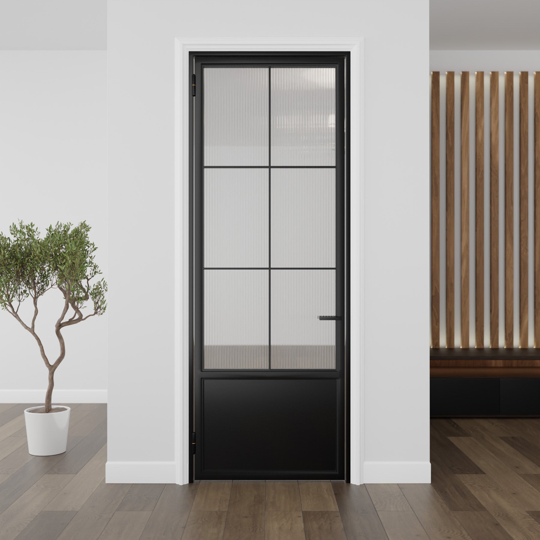 Kickplate Six Light Single Door