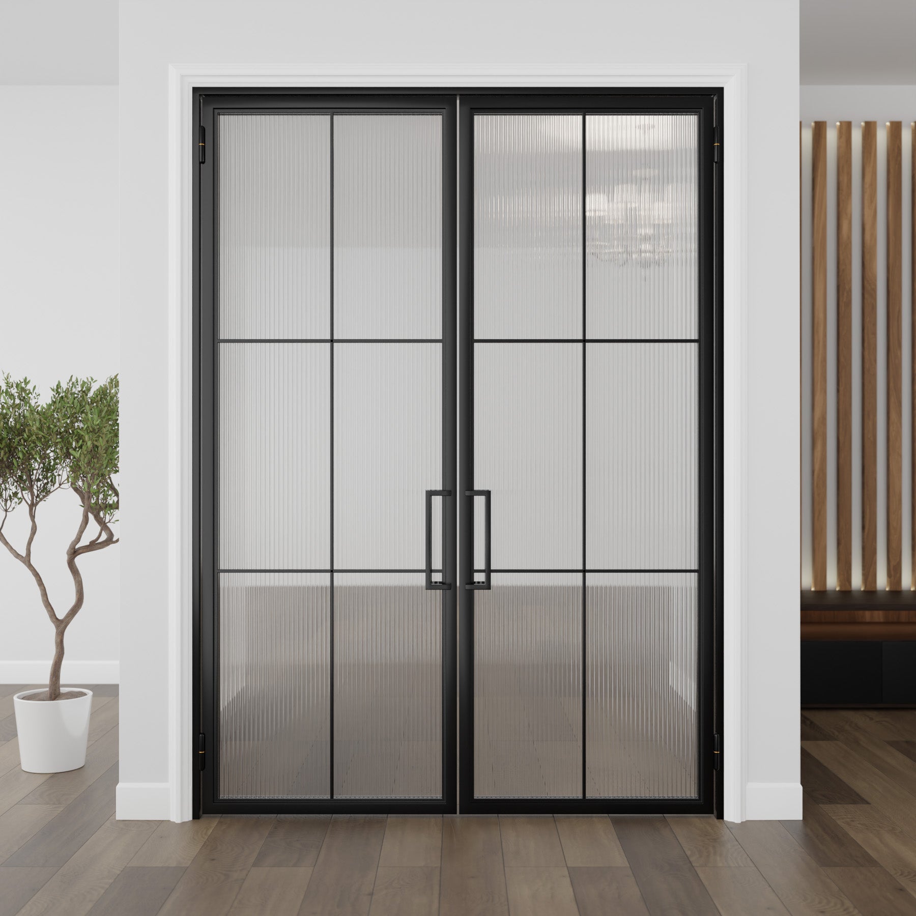 Six Light Double Door