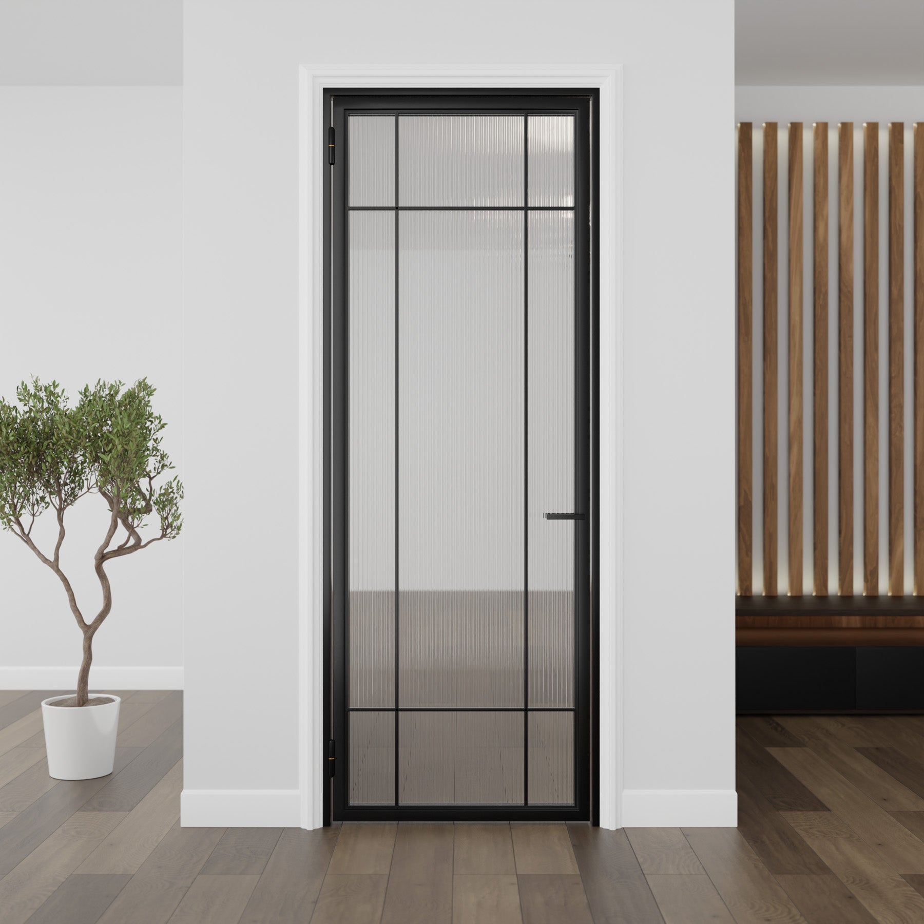 Plaid Single Door